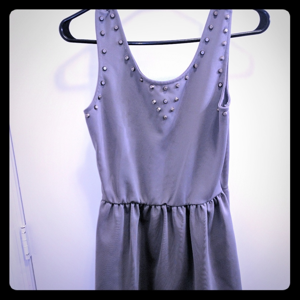 Poof Couture Silver Detailed Dress