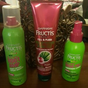 Garnier hair product lot of 3 volume!