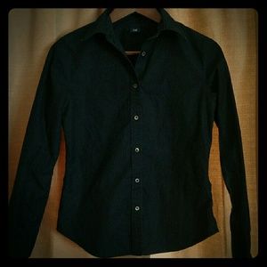 Black Button Down Shirt from The GAP, size 0