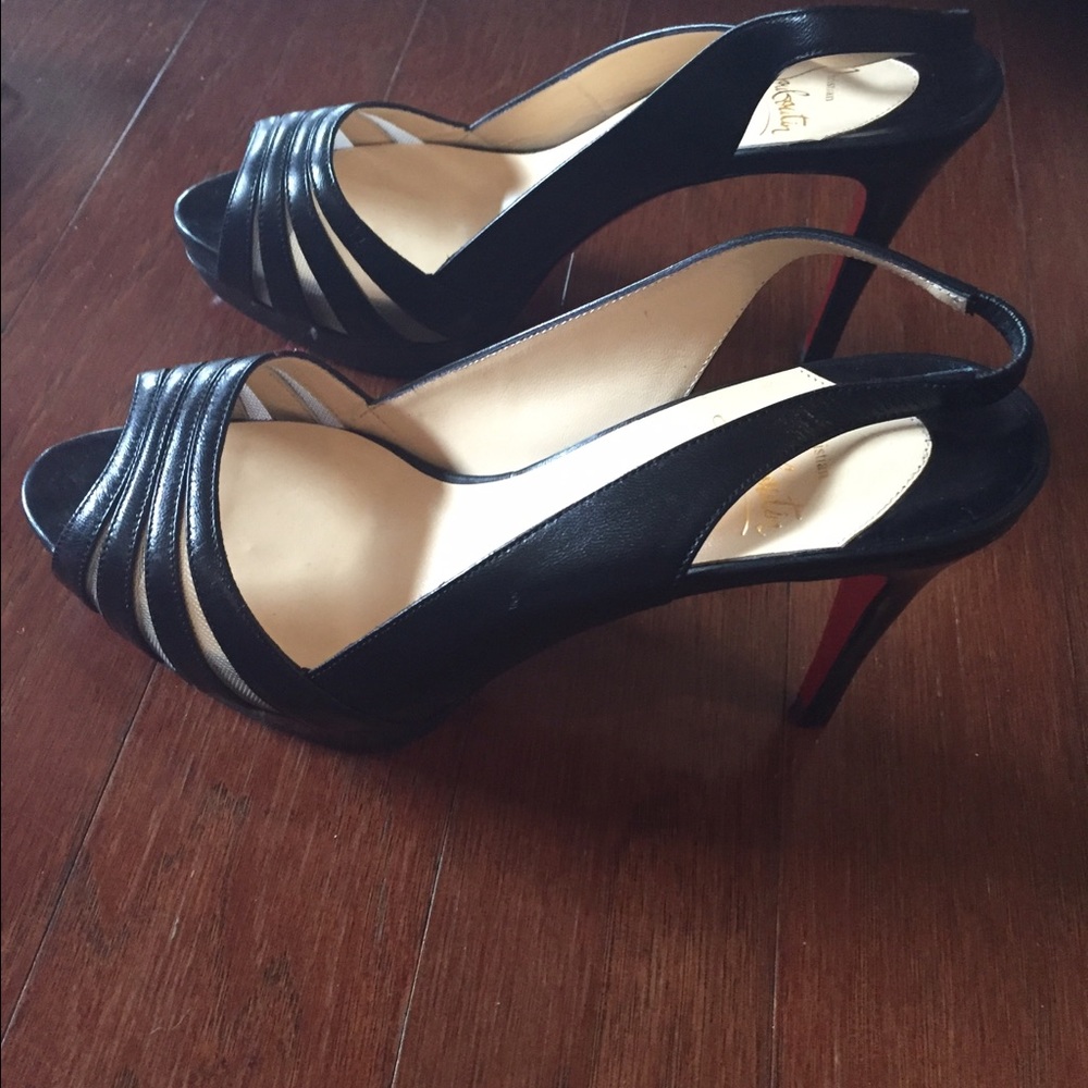 Christian Louboutin sling back shoes size 36