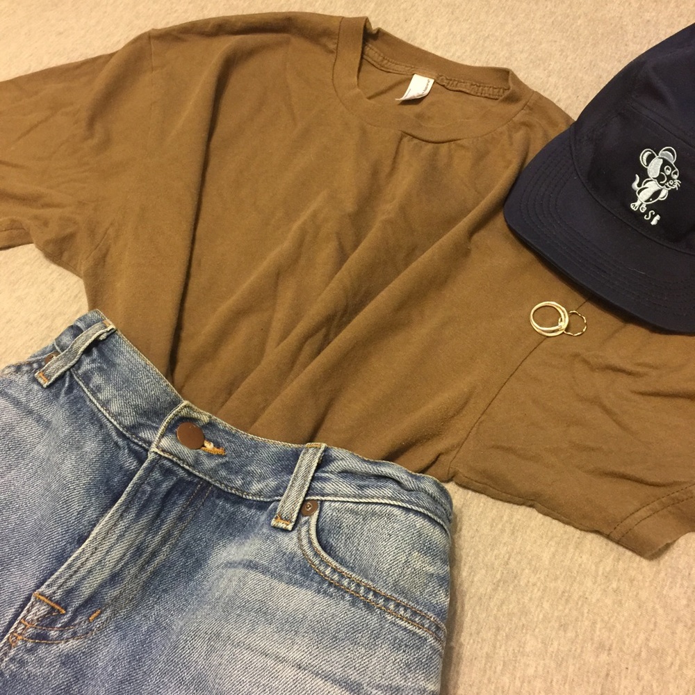 ☠️Sold☠️American apparel brown T