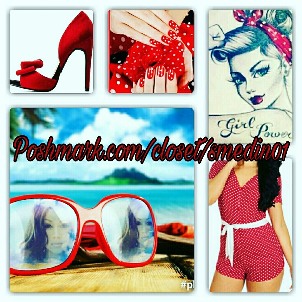 RED POLKA DOT BUTTON UP ROMPER W/TIE BELT (ONLY)