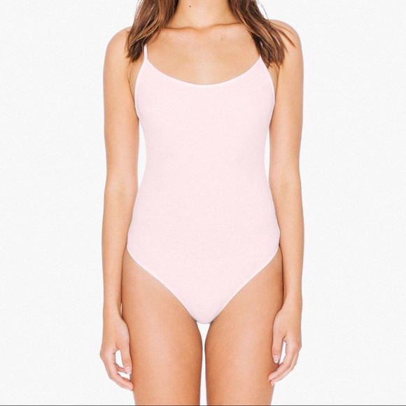 American Apparel Other - NWT American Apparel Pink 2x2 Rib U Back Bodysuit