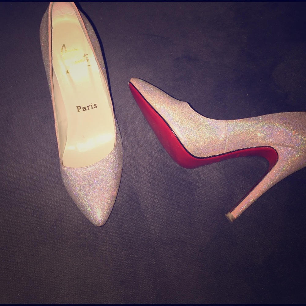 Glitter Christian louboutin heels