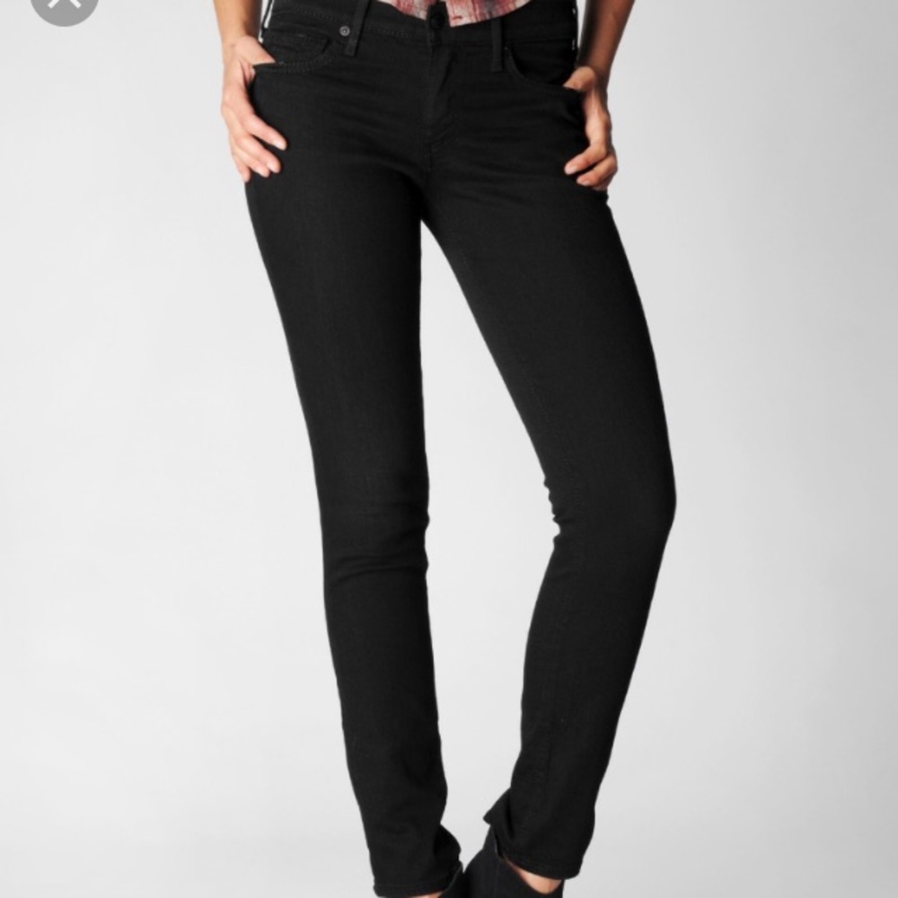 True Religion jeans.  Black, skinny jeans!