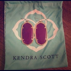 Purple Kendra Scott earrings