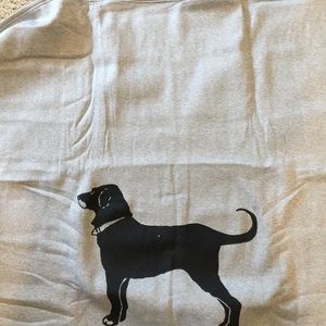 Black Dog Sweatshirt Blanket....