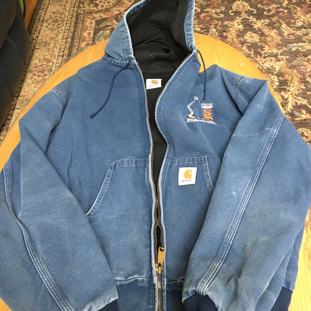 Carhart lined hooded coat
