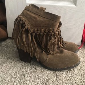 Fringe booties