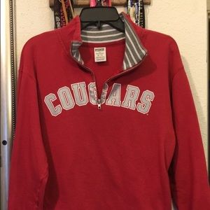 WSU Cougars 1/4 zip. Victoria Secret