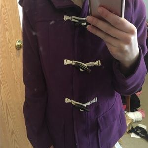 Purple Old Navy Peacoat