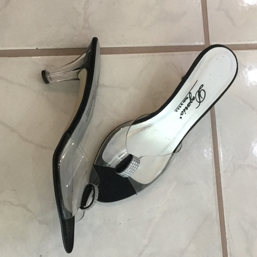 Dezario dressy low heel Rhinestone Sandals