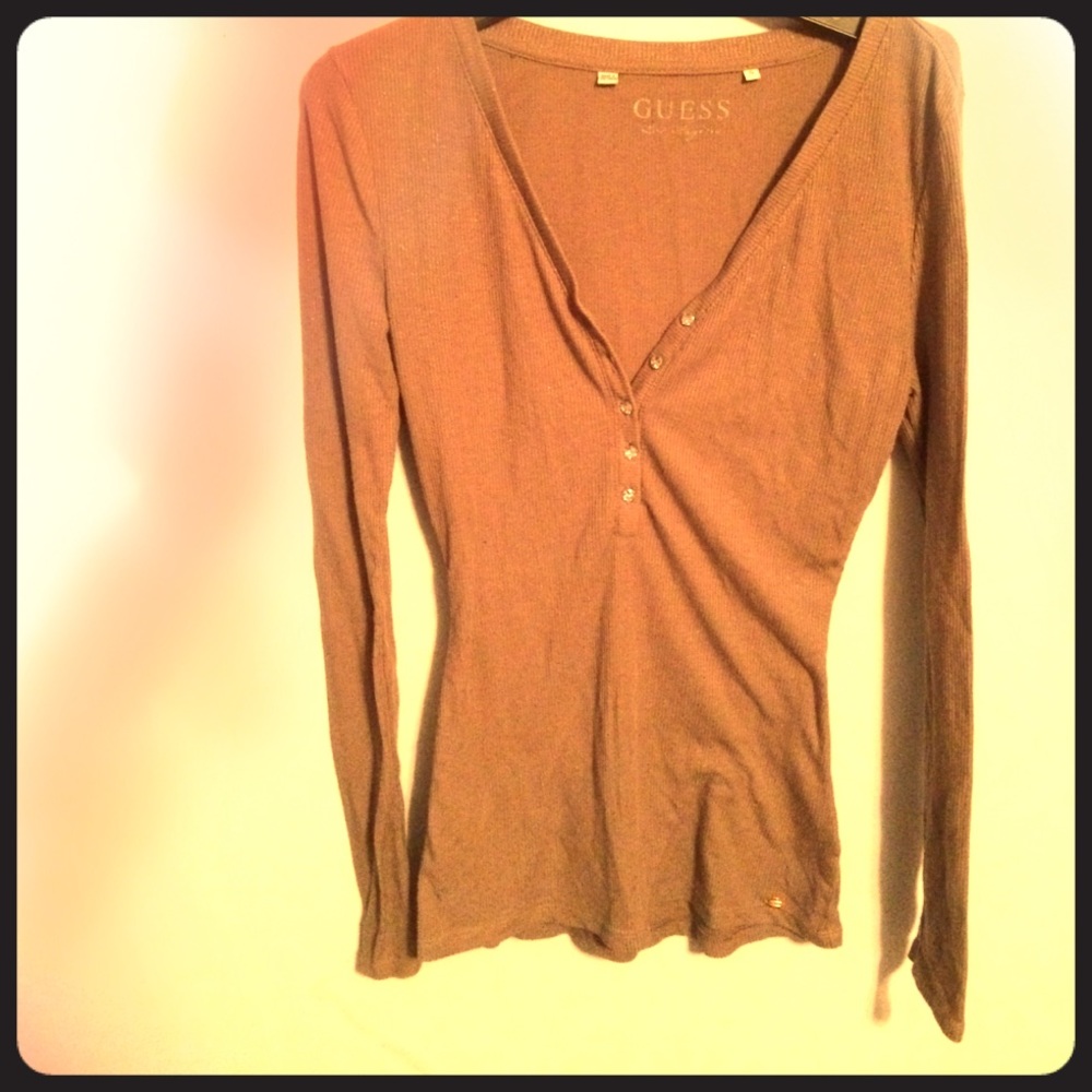 Guess Button up long sleeve Small