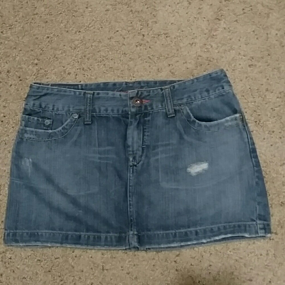 American Eagle denim mini skirt