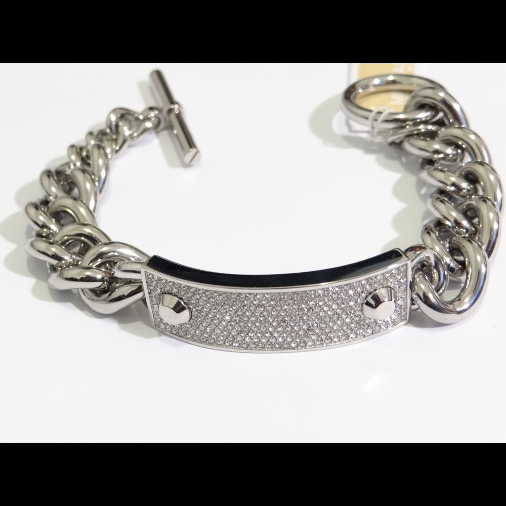 New Authentic Michael Kors Pave Toggle Bracelet