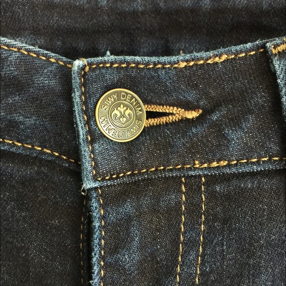 ✨SIWY JEANS Skinny Slim Leg Fit Dark Denim Jeans✨ - Picture 4 of 7