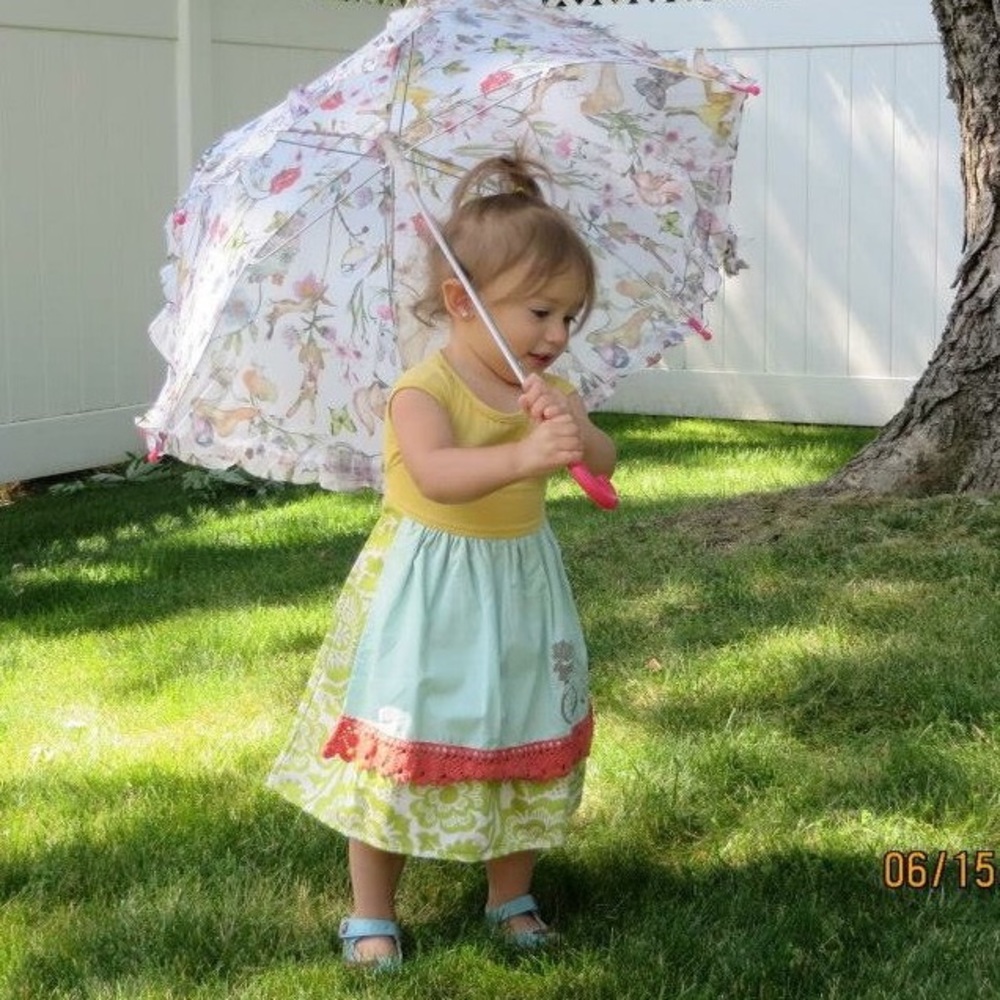 Persnickety Mya apron dress sz2