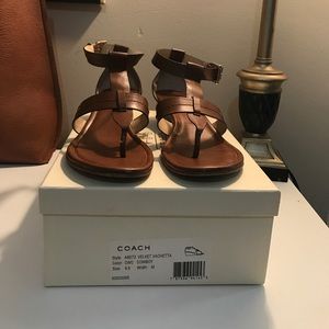 Coach Shoes - Coach Velvet Vachetta Sandal