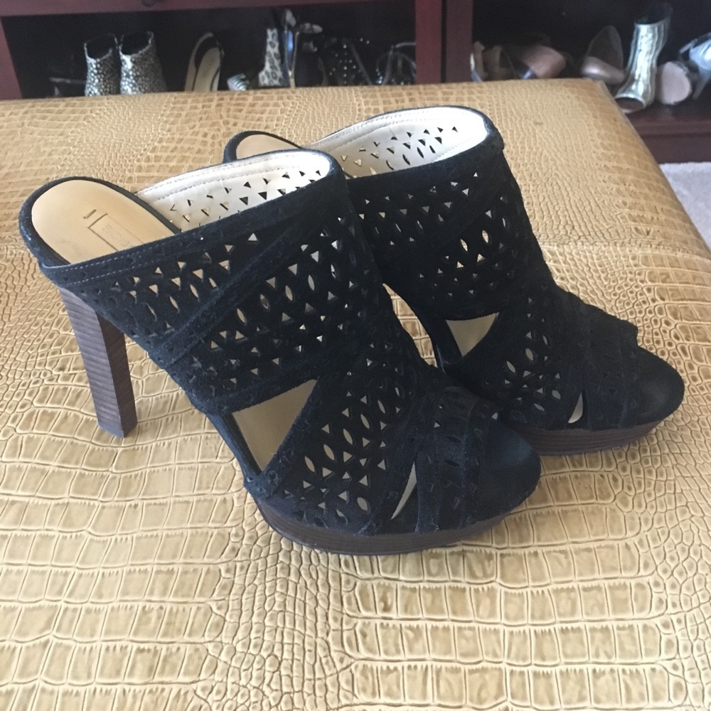 Bcbgmaxazria Suede Platform Mule Sandal