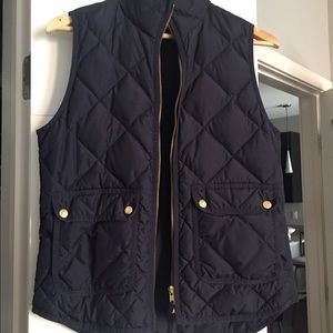 Navy Blue J.Crew Puffer Vest