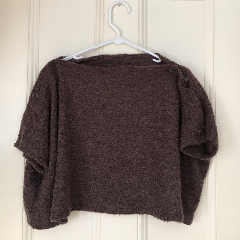Cozy brown shrug