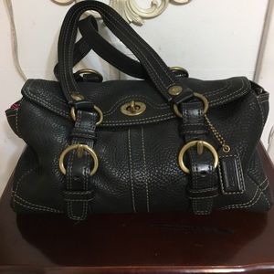 Authentic vintage Coach barrel bag