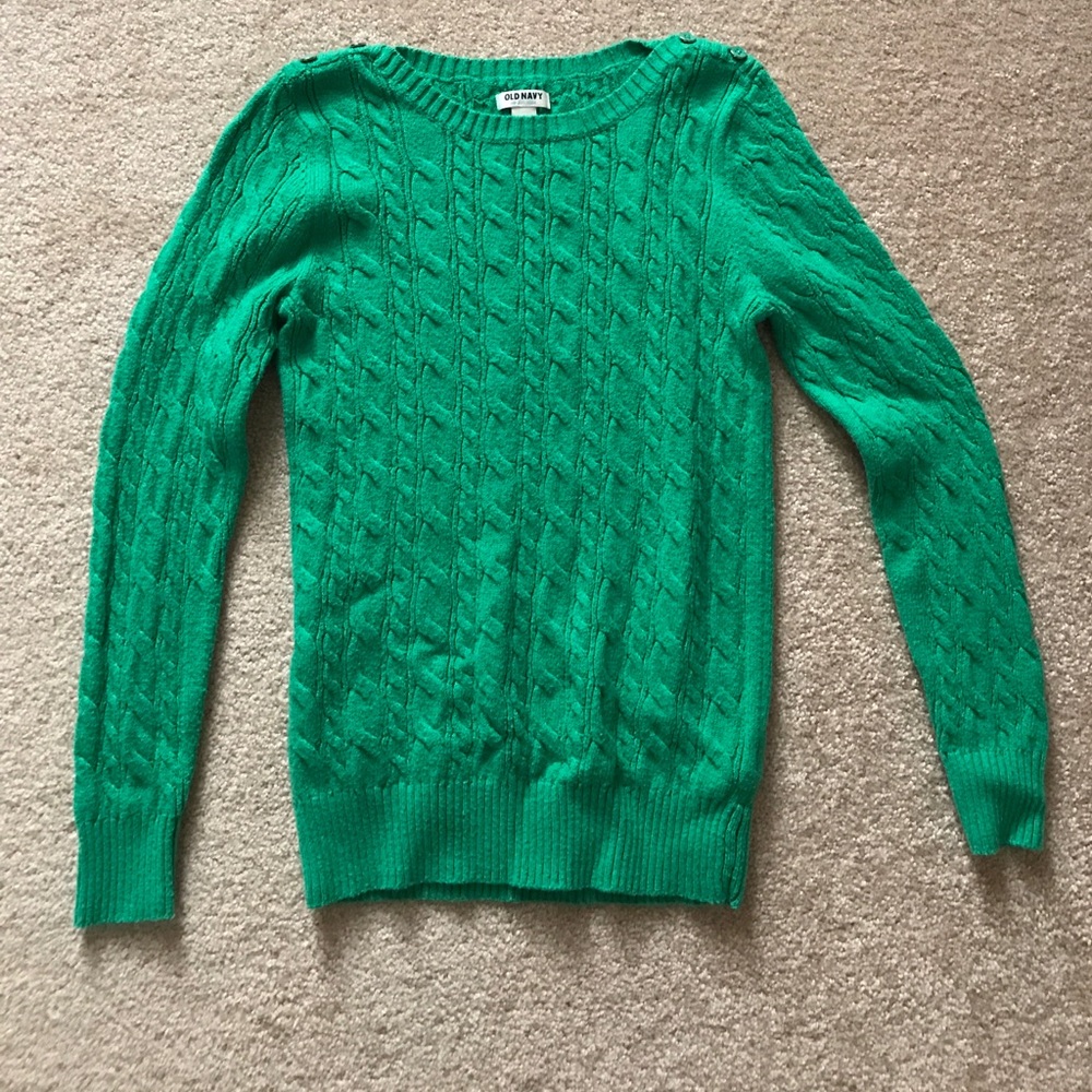 Kelly green sweater