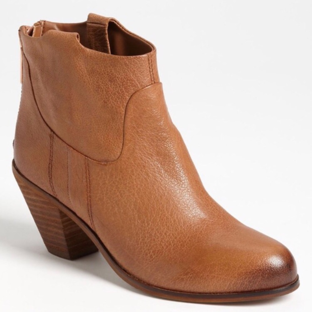 Sam Edelman Lisle Cognac Booties, Size 8