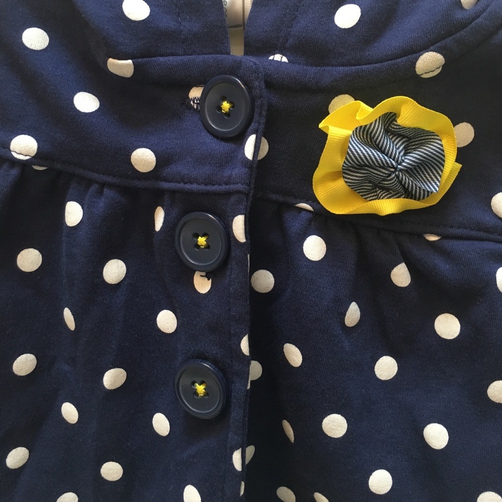 🔴SOLD🔴 Carter's Blue Polka Dot Hoodie & Pant Set - Picture 3 of 6
