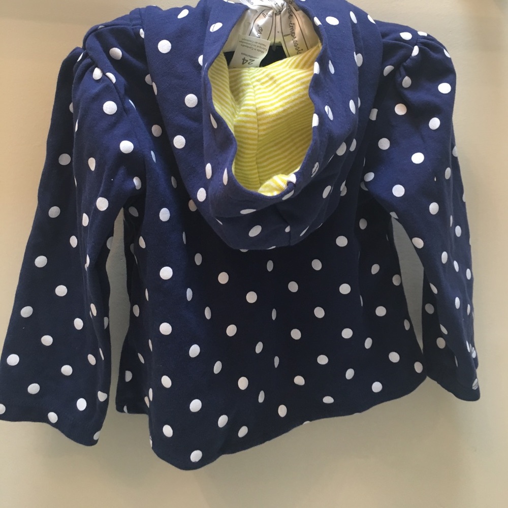 🔴SOLD🔴 Carter's Blue Polka Dot Hoodie & Pant Set - Picture 4 of 6