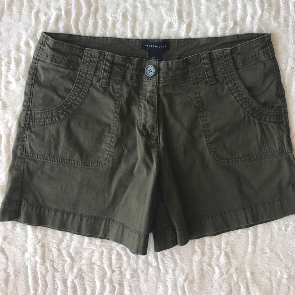 Green shorts.