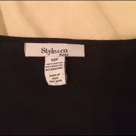 SOLD. Style & Co Embroidered blouse 12P - Picture 2 of 2