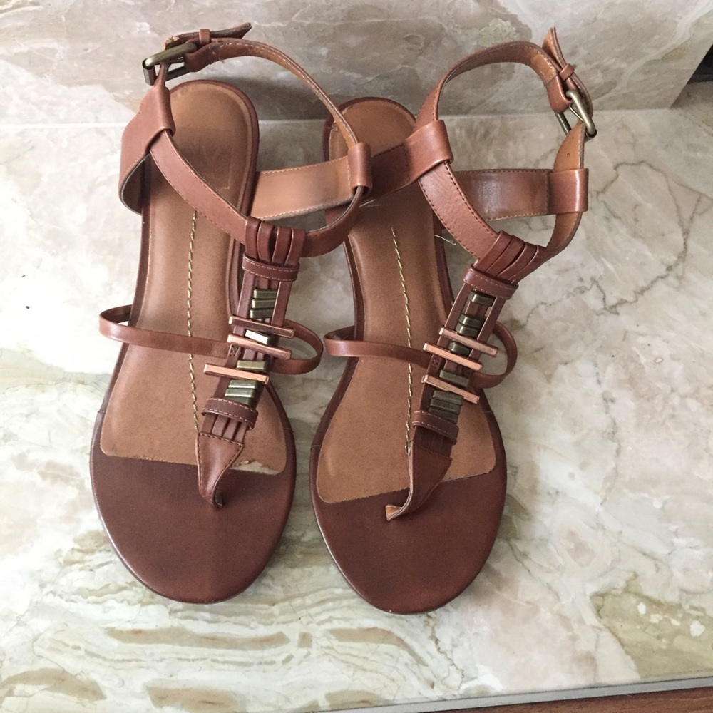 SOLD Dolce Vita Brown Wedge Sandals