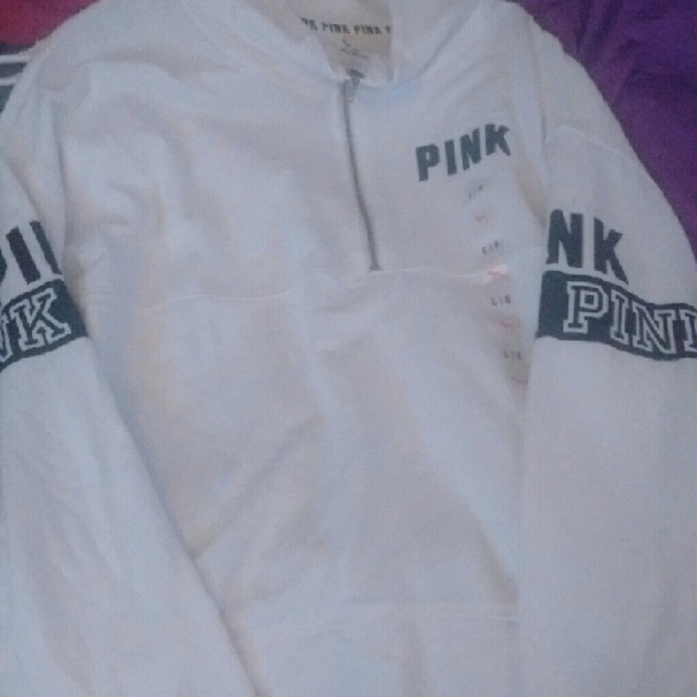 Sold! BNWT half Zip pink sweater
