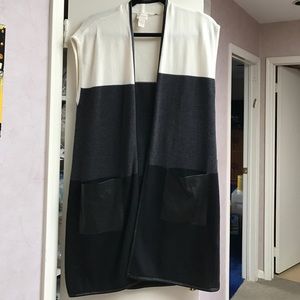 Long sleeveless vest
