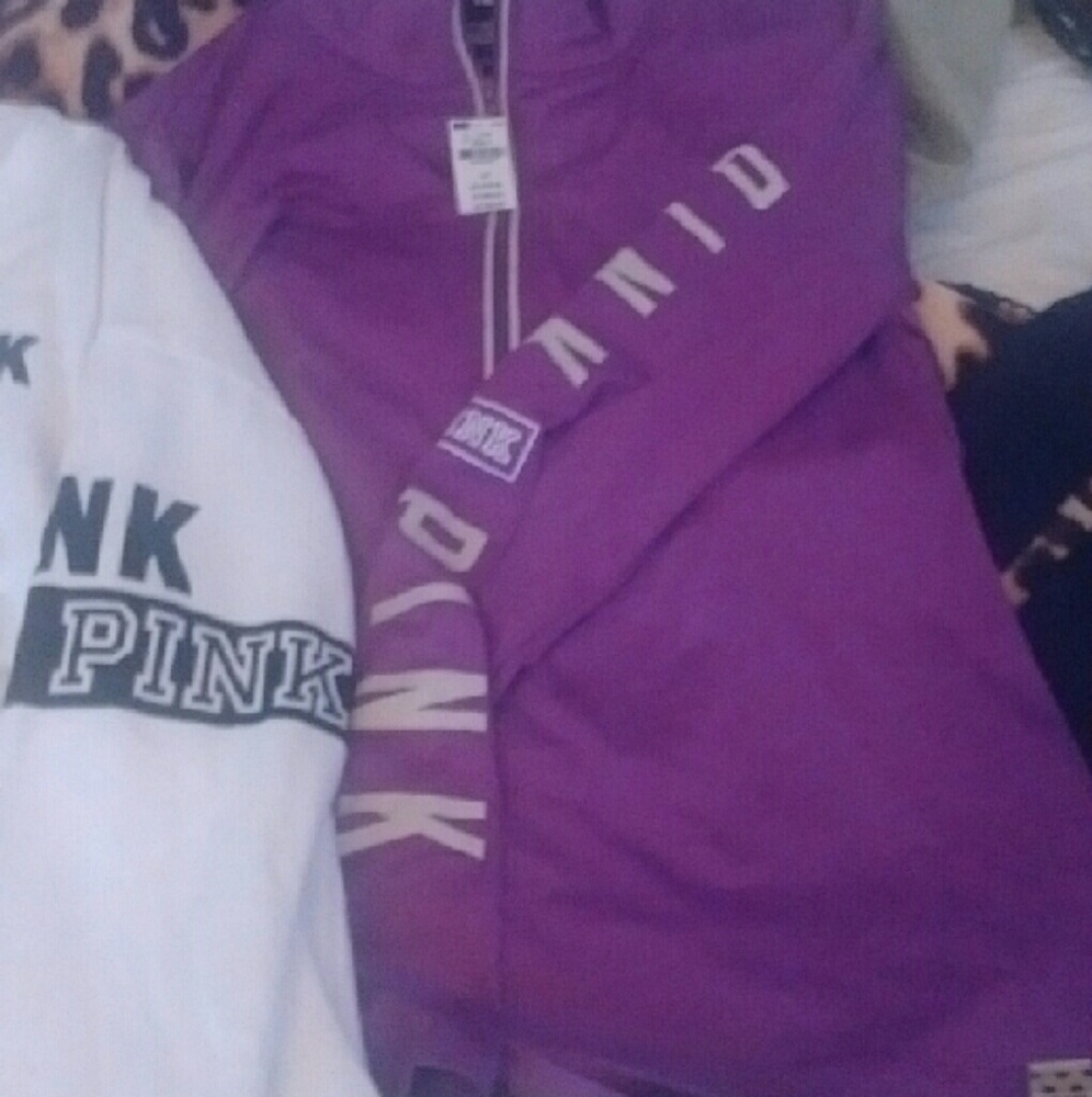 Sold! BNWT purple pink half zip