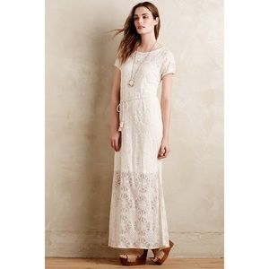 Ivory Lace Dress by Lilka from Anthropologie