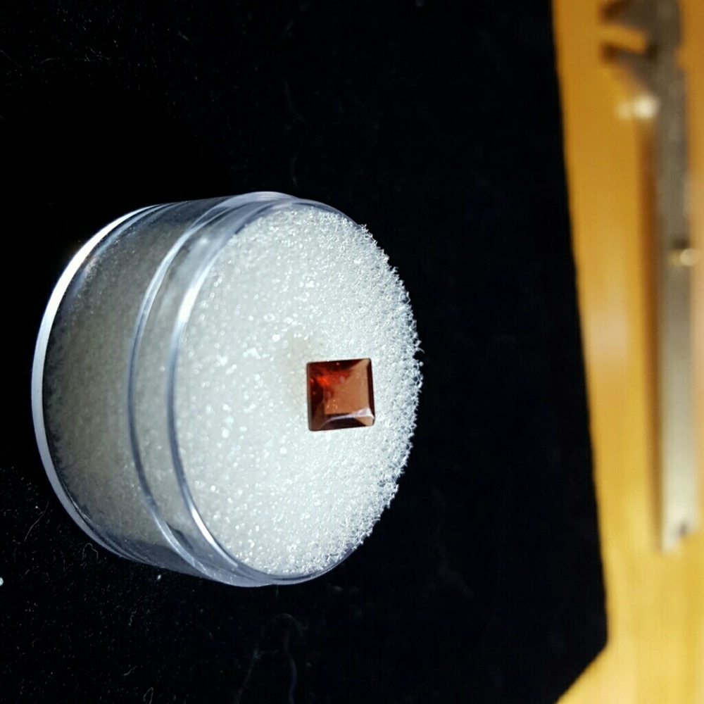 Natural Princess Cut Rhodolite Garnet