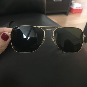 RayBan Gold Aviators