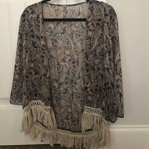 Sheer cardigan