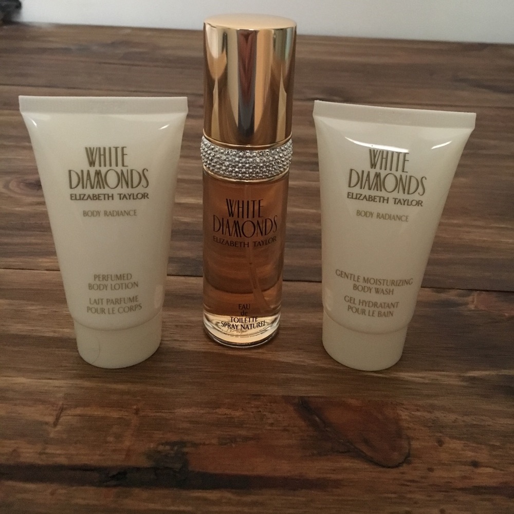 Elizabeth Taylor White Diamonds set. Never used.
