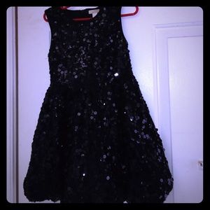 Black sequence dress