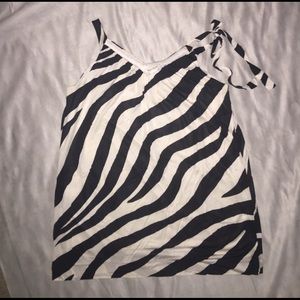 WHBM Zebra Silk Dress/Tunic (XL) LIKE NEW
