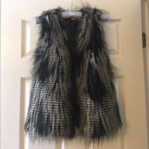 Faux fur vest