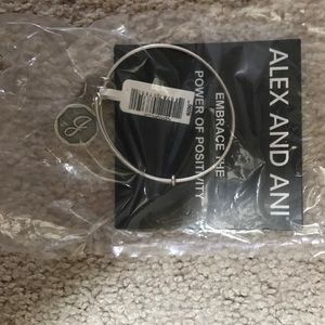 Alex and Ani J initial bracelet