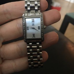 ESQ rectangle face ladies watch