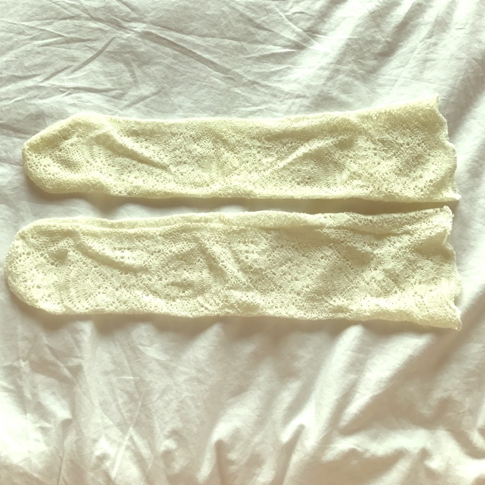 NWOT White Lacy Socks