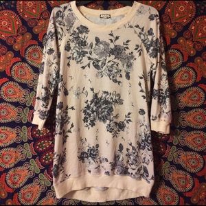 Peach/Cream Floral Shirt