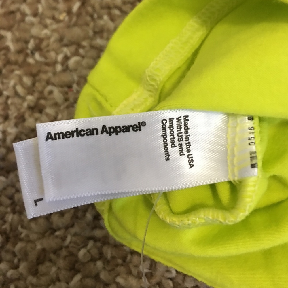 American Apparel Sleeveless Dress in Slime - Picture 4 of 4