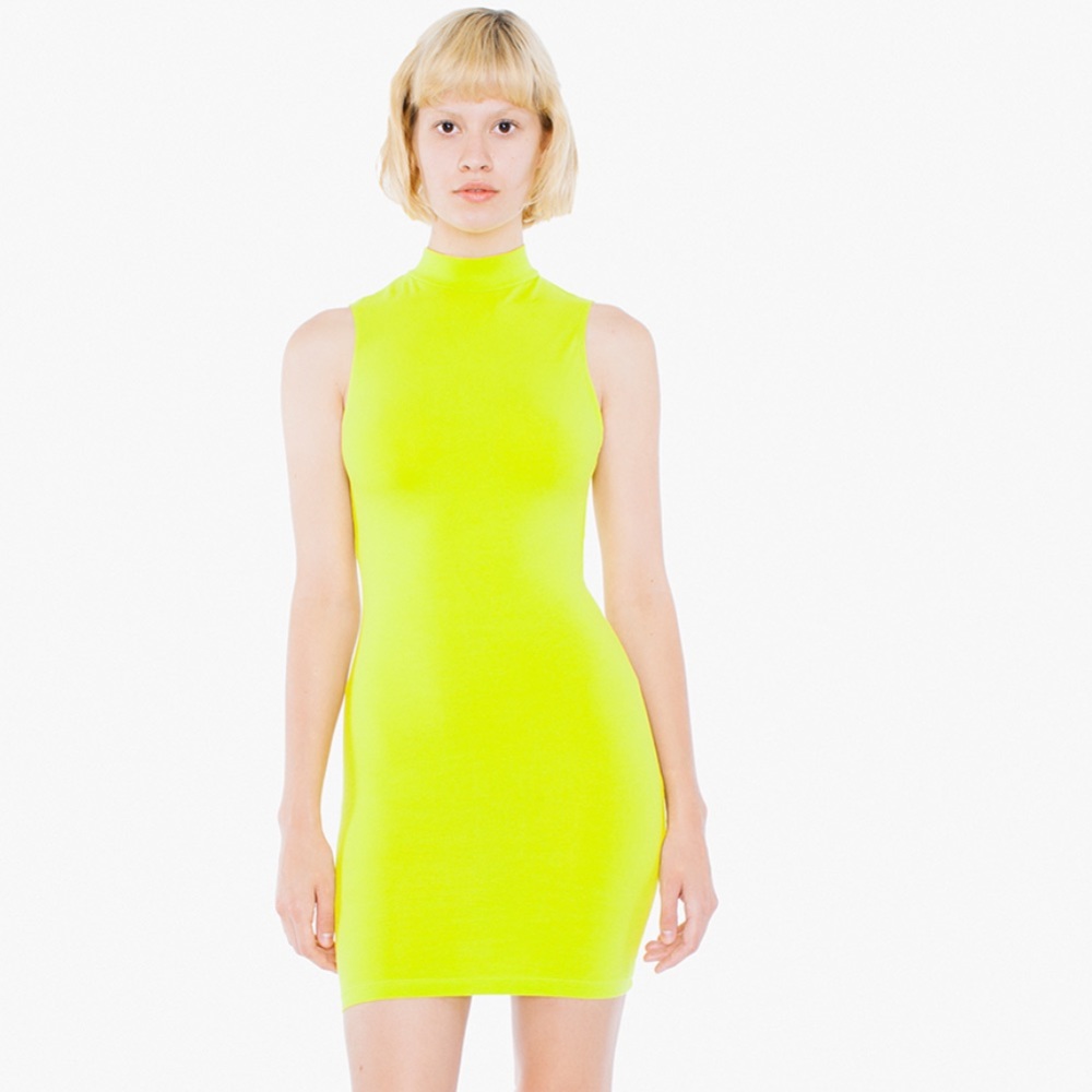 American Apparel Sleeveless Dress in Slime